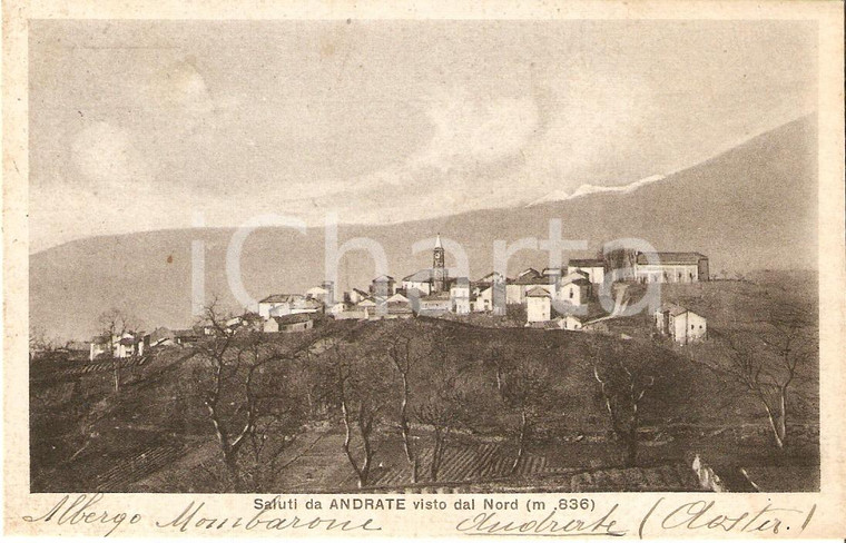 1939 ANDRATE (TO) Il paese visto da nord *Cartolina FP VG