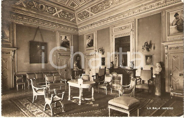 1943 ERBA (CO) Sala Impero a Villa AMALIA Fratelli Scuole Cristiane Cartolina FP