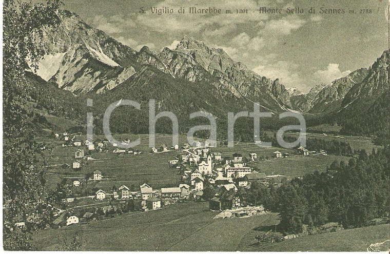 1934 SAN VIGILIO DI MAREBBE (BZ) Monte Sella di Sennes *Cartolina FP VG