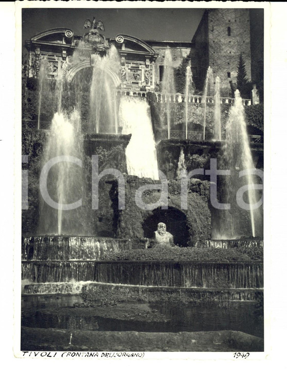 1949 TIVOLI (RM) Veduta della fontana dell'organo *Foto ARTISTICA 14x18 cm