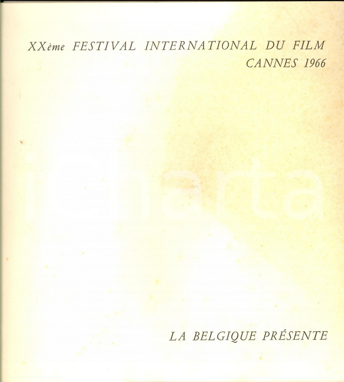 1966 CANNES XXème Festival International du Film - Dulle Griet *Brochure