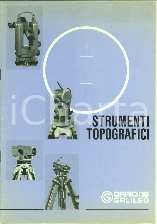 1974 OFFICINE GALILEO Catalogo strumenti topografici ILLUSTRATO 12 pp.