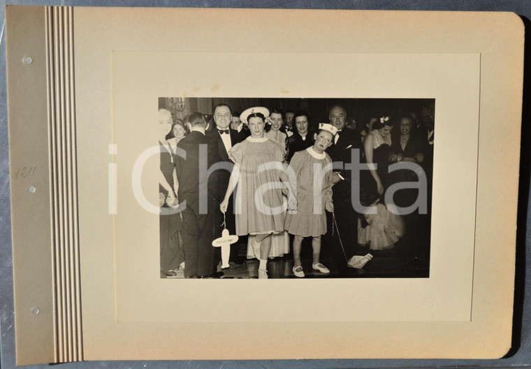 1940 BIELLA CARNEVALE Coppia travestita da marinaretti *Foto VINTAGE TOSO