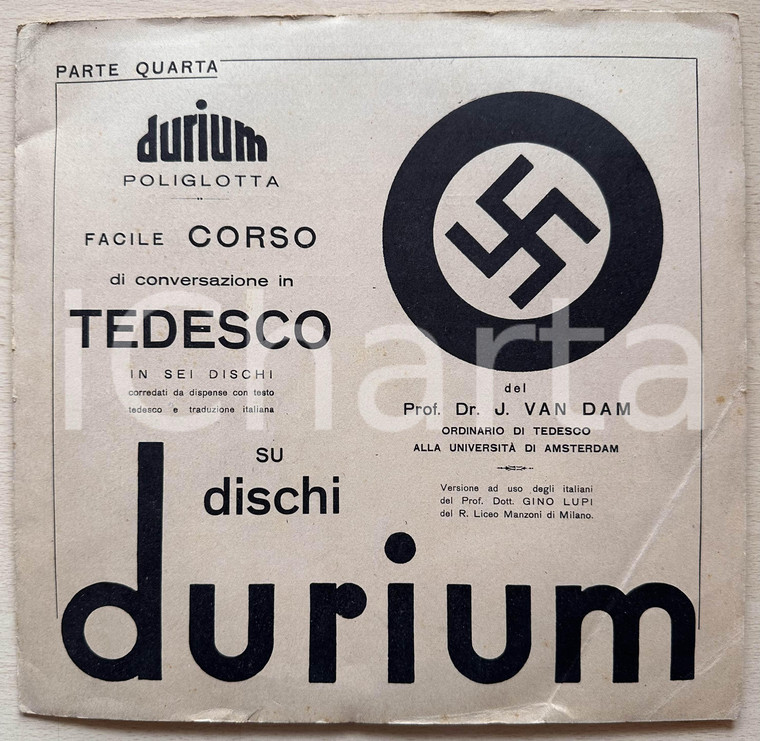 1944 DISCHI DURIUM Corso di conversazione in tedesco Dr. VAN DAM Parte quarta