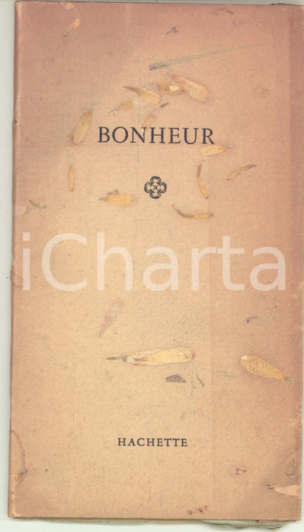 1960 PARIS Plaquette BONHEUR Aphorismes pour les Amis Librairie HACHETTE