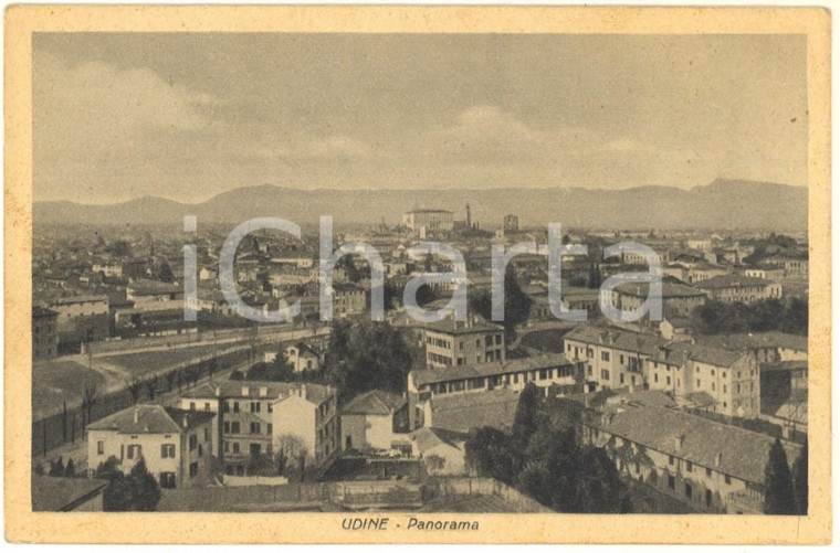 1930 UDINE Veduta panoramica della città *Cartolina postale FP VG