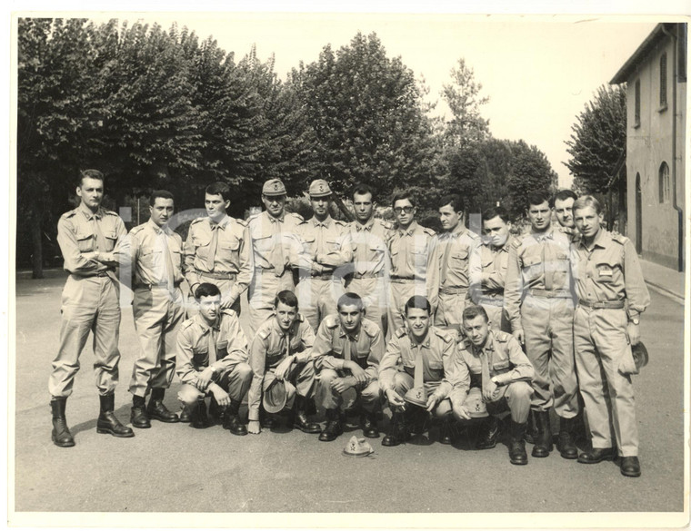 1950 ca FIRENZE ESERCITO ITALIANO Un gruppo di allievi ufficiali *Foto 24x18cm