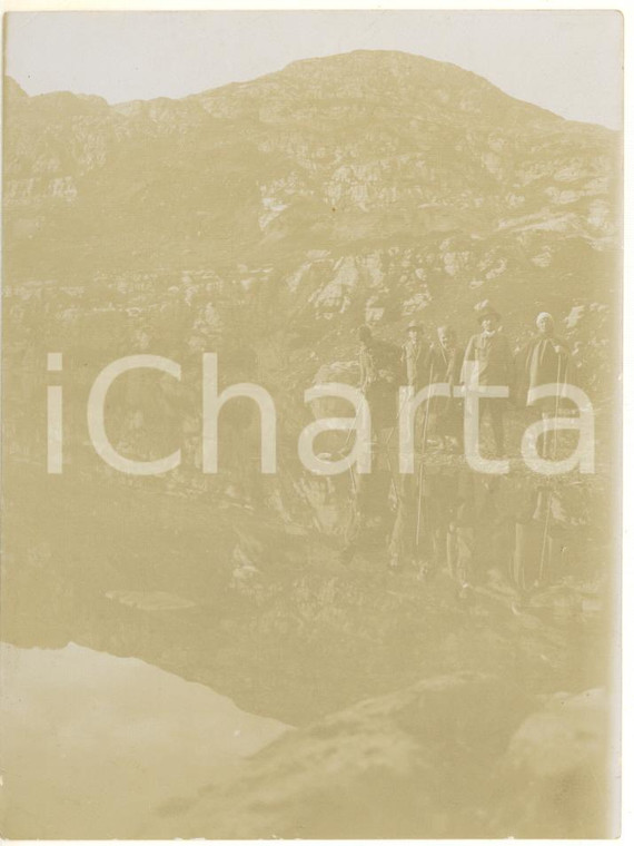 1920 SERINA (BG) Un gruppo di escursionisti *Foto VINTAGE 10x12cm