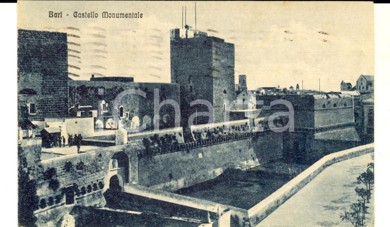 1927 BARI Veduta del Castello Monumentale *Cartolina postale