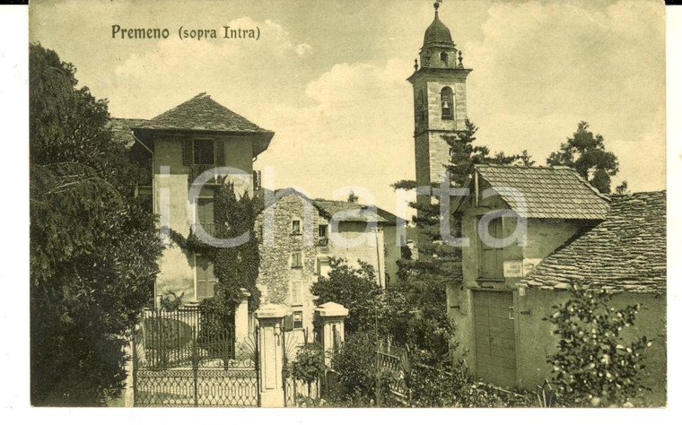 1914 PREMENO (VB) Scorcio pittoresco del centro *Cartolina postale FP VG