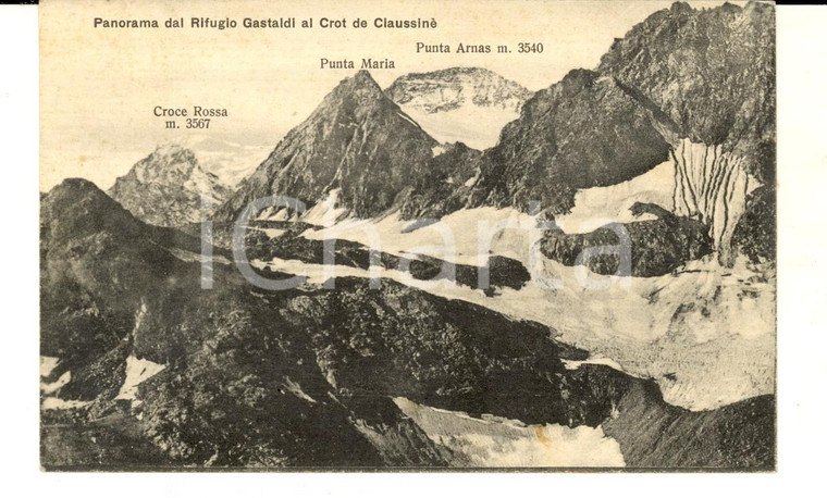 1932 BALME (TO) Rifugio GASTALDI al CROT DE CIAUSSINE' *Cartolina FP VG