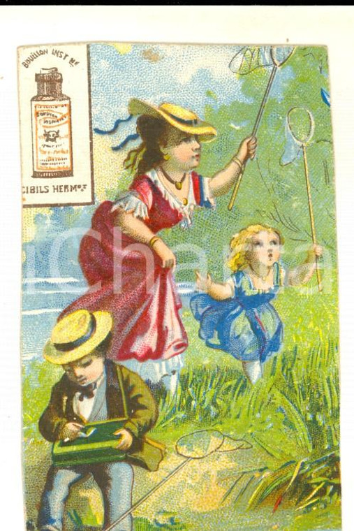 1900 ca SALTO (URUGUAY) Bouillon CIBILS HERMANOS *Figurina pubblicitaria 6x9