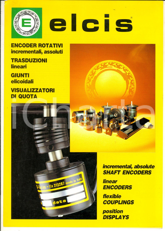 1975 ca COLLEGNO (TO) Ditta ELCIS Encoder rotativi e trasduzioni *Brochure