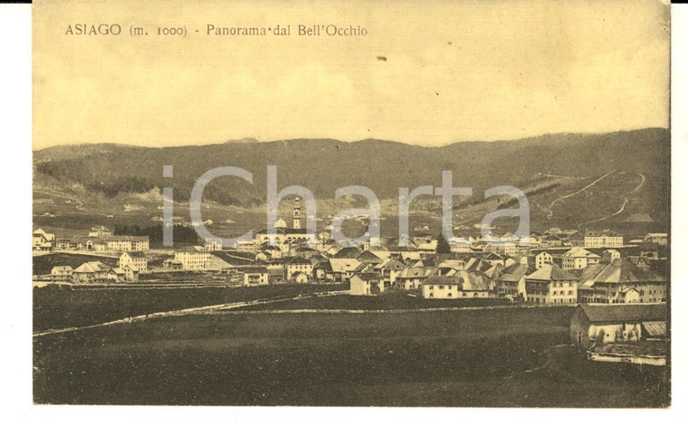 1920 ca ASIAGO (VI) Panorama dal BELL'OCCHIO *Cartolina postale FP NV