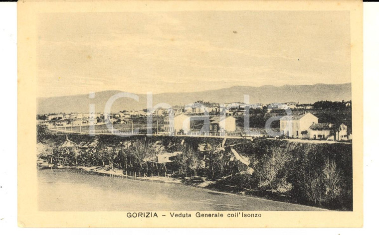 1915 ca GORIZIA Veduta generale con l'ISONZO *Cartolina postale FP NV