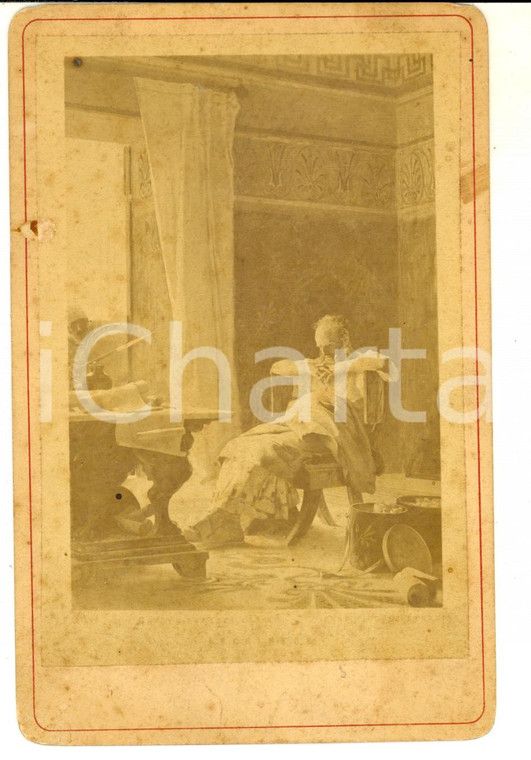 1880 ca Nicolò BARABINO Archimede *Foto FRATELLI ALINARI del quadro 