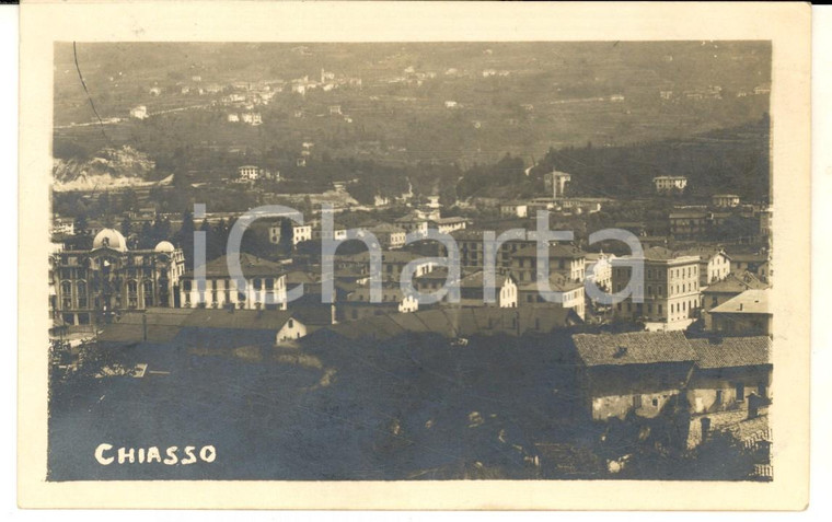 1925 CHIASSO (CH) Veduta panoramica dall'alto *Cartolina postale FP VG