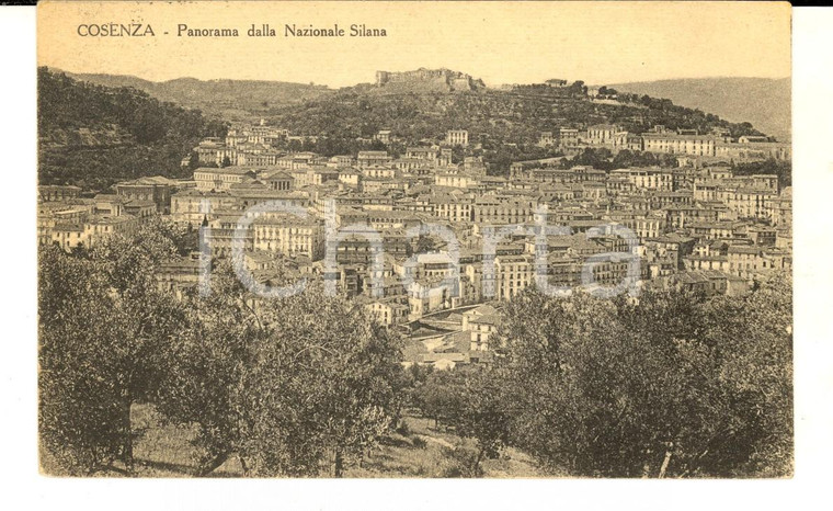 1929 COSENZA Panorama dalla Nazionale Silana *Cartolina postale FP VG