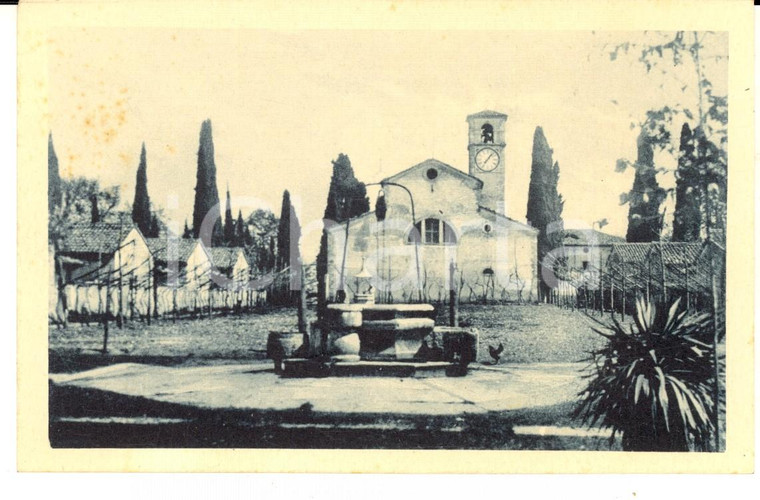 1930 ca ROCCA DI GARDA Veduta del cortile dell'Eremo *Cartolina postale FP NV