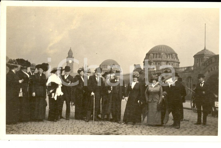 1910 ca GERMANIA (?) Ritratto di un gruppo di viaggiatori *Foto 14x9 cm