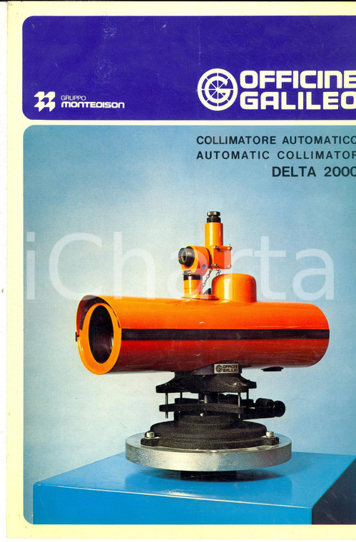 1975 OFFICINE GALILEO FIRENZE Collimatore automatico DELTA 2000 *Brochure