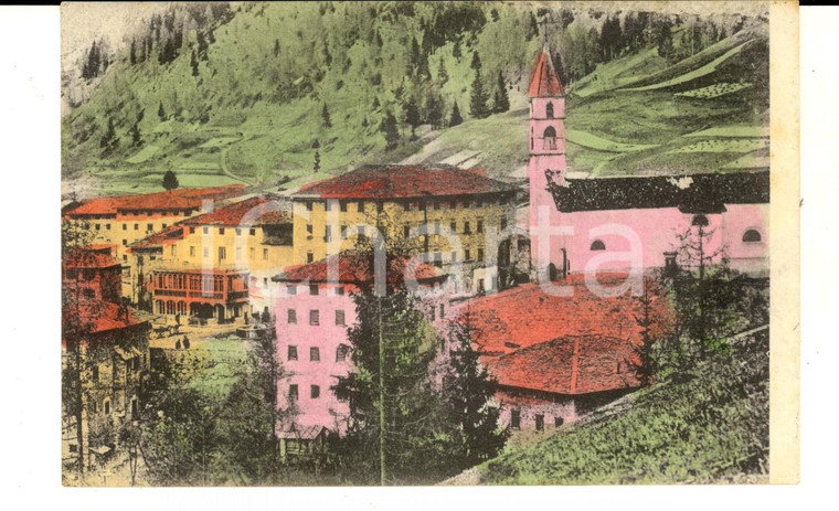 1914 LAGGIO DI CADORE (BL) Veduta panoramica *Cartolina colorata FP VG