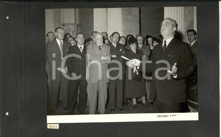 1950 MILANO TEATRO ALLA SCALA Discorso di Antonio GREPPI al rientro *Foto 35x25