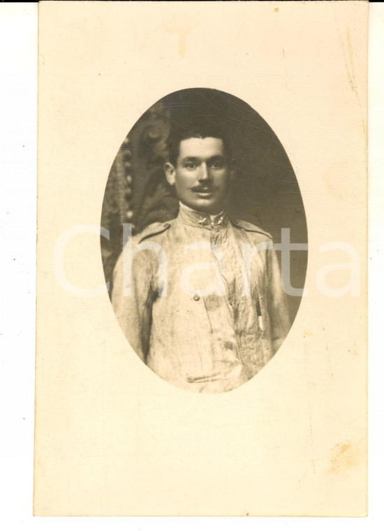 1915 ca GRANDE GUERRA Ritratto di un ufficiale di fanteria *Foto cartolina