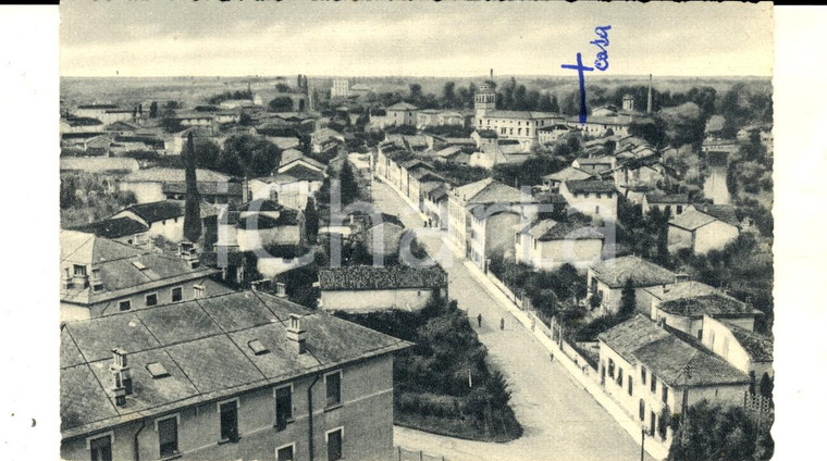 1960 ca CERVIGNANO NEL FRIULI Panorama del paese *Cartolina VINTAGE FP VG