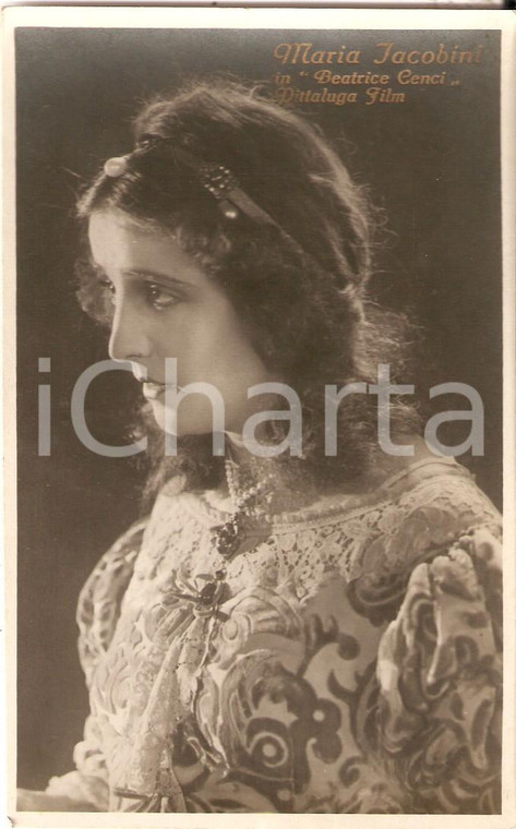 1926 BEATRICE CENCI Maria JACOBINI in una scena del film *Cartolina FP NV