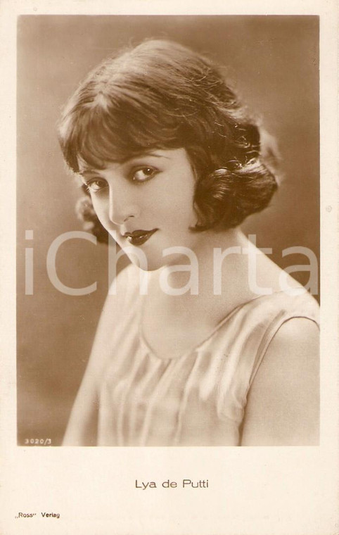 1930 ca CINEMA Actress Lya DE PUTTI Portrait *Cartolina FP NV
