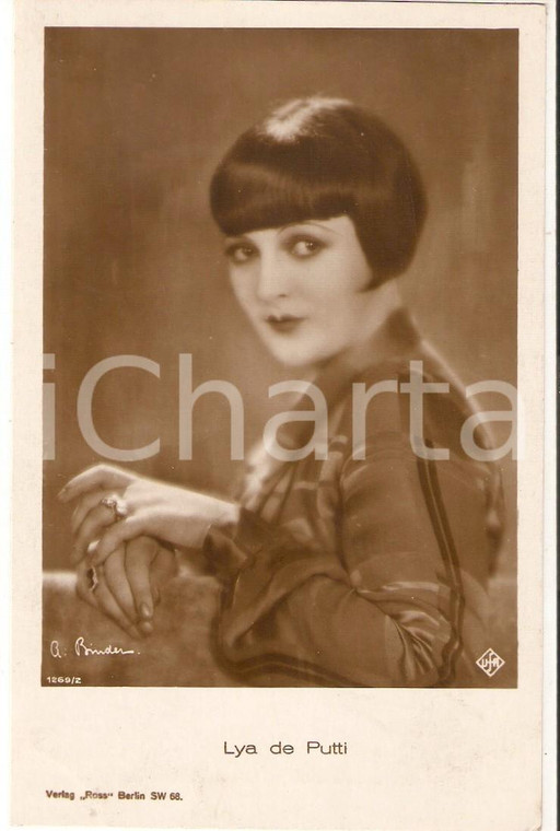 1931 CINEMA Ritratto Lya DE PUTTI Attrice Cartolina FP NV