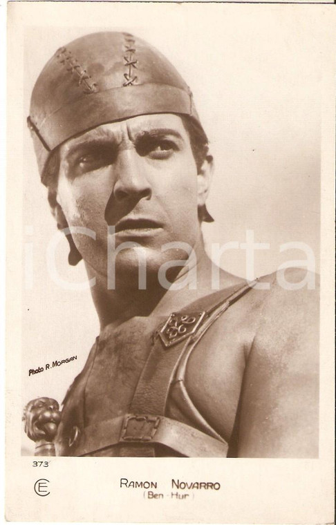 1935 ca CINEMA Ramon NOVARRO in costume da gladiatore *Cartolina FP NV