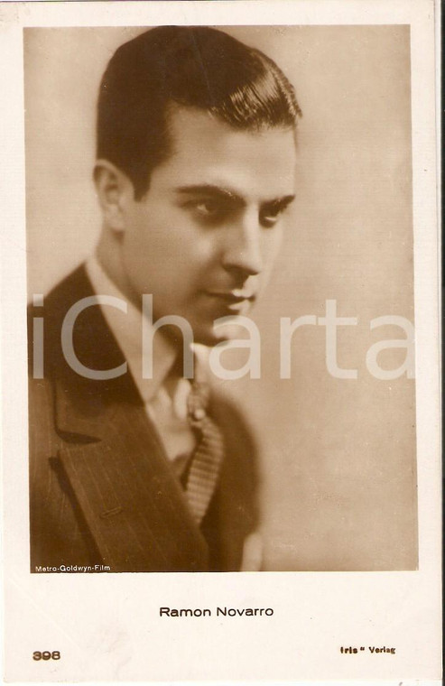 1930 ca CINEMA Ritratto dell'attore Ramon NOVARRO Cartolina FP NV