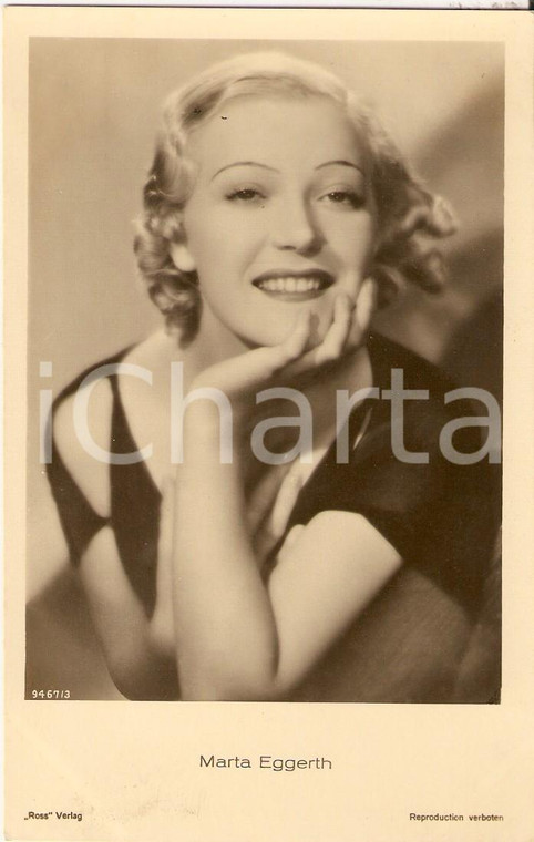 1930 ca CINEMA Marta EGGERTH Ritratto dell'attrice *Cartolina FP NV