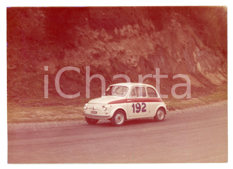 1962 RALLY ROMA Fiat 500 durante la gara Foto JOLLY CLUB