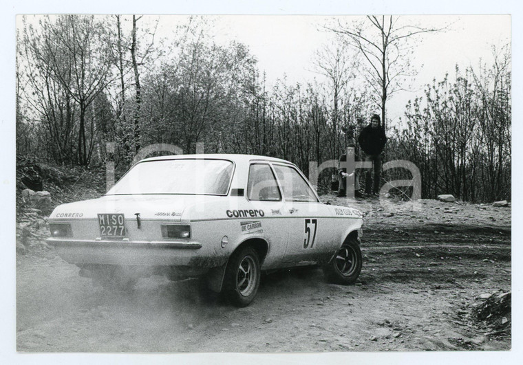 1965 ca RALLY Opel Ascona CONRERO - Pubblico assiste a gara *Foto JOLLY CLUB