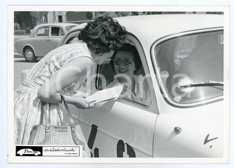 1960 ca TORINO Rally Rododendri Renata ANGIOLINI parla con fan *Foto JOLLY CLUB