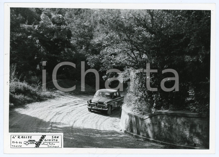 1964 TRIESTE 4° Rally SAN GIUSTO Alfa Romeo Giulietta in salita *Foto JOLLY CLUB