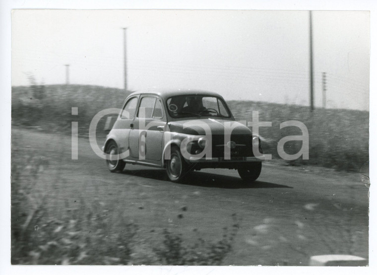 1960 ca 2° Rally CHIANCIANO TERME Fiat 500 duranta la gara JOLLY CLUB *Foto