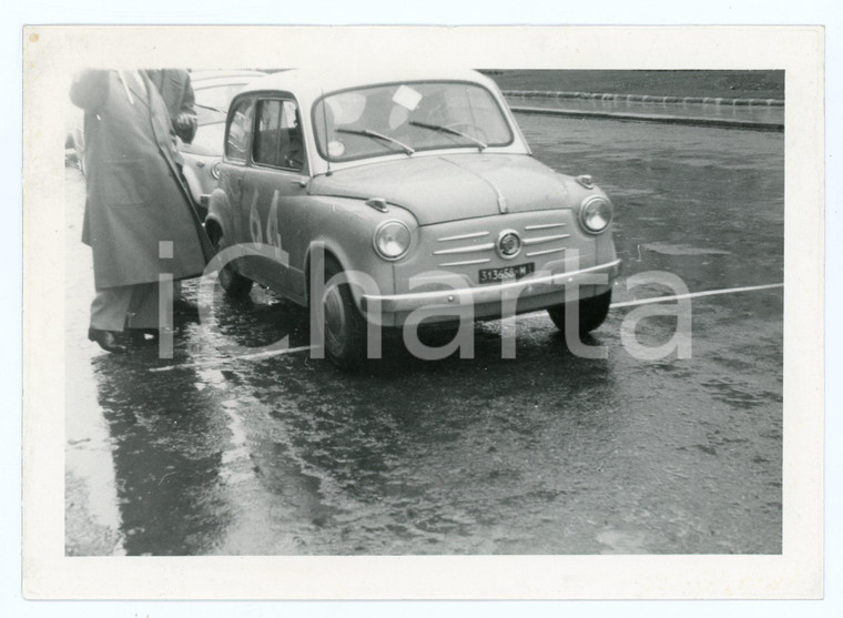 1965 ca RALLY Fiat 600 ai blocchi di partenza JOLLY CLUB *Foto