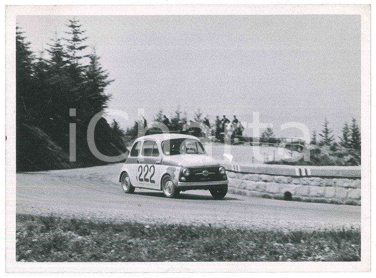 1965 ca RALLY Fiat 500 durante la gara JOLLY CLUB *Foto 18x13 cm