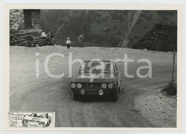 1967 Rally SAN MARTINO DI CASTROZZA Famiglia guarda Lancia Fulvia  JOLLY TEAM