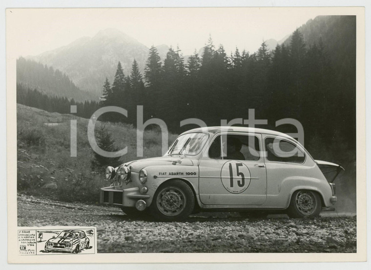 1966 3° Rally SAN MARTINO DI CASTROZZA Jolly Team FIAT ABARTH 1000 *Foto
