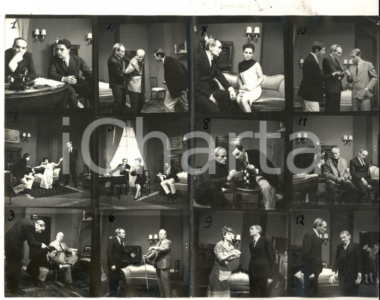 1960 ca TEATRO MILANO "Ho ucciso il conte" - Foto di scena 12 provini 24x18