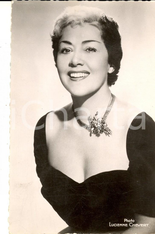 1955 ca PARIS MUSICA Ritratto della cantante ROBERTA *Foto seriale 9x14
