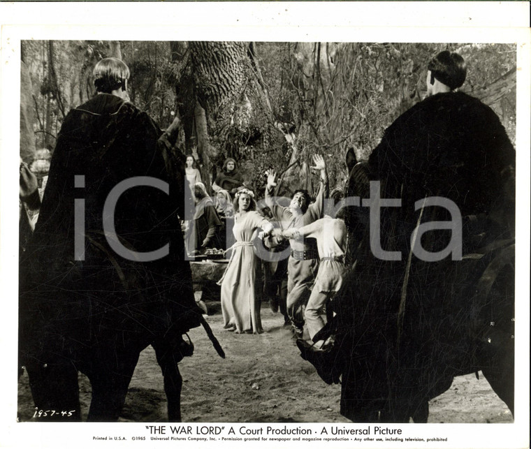 1965 CINEMA Film "The war lord" Rosemary FORSYTH Charlton HESTON *Foto 24x21 cm