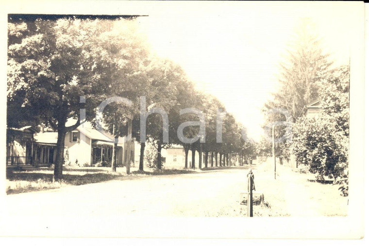 1910 ca USA A typical street in a village *Real photo postcard RPPC VINTAGE