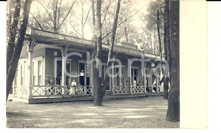 1910 ca USA Women on the door of an ancient shop  *Real photo postcard RPPC