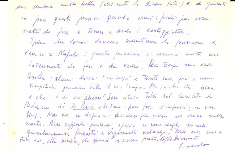 1960 NAPOLI Giancarlo MAZZACURATI invia pacco di giornali a Padova *Autografo